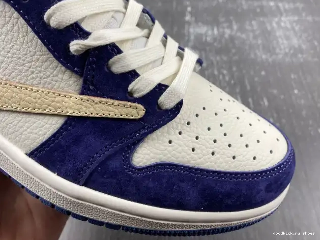 Cheap DM7866-808 TRAVIS CUSTOM JORDAN 1 X AIR SCOTT 0427